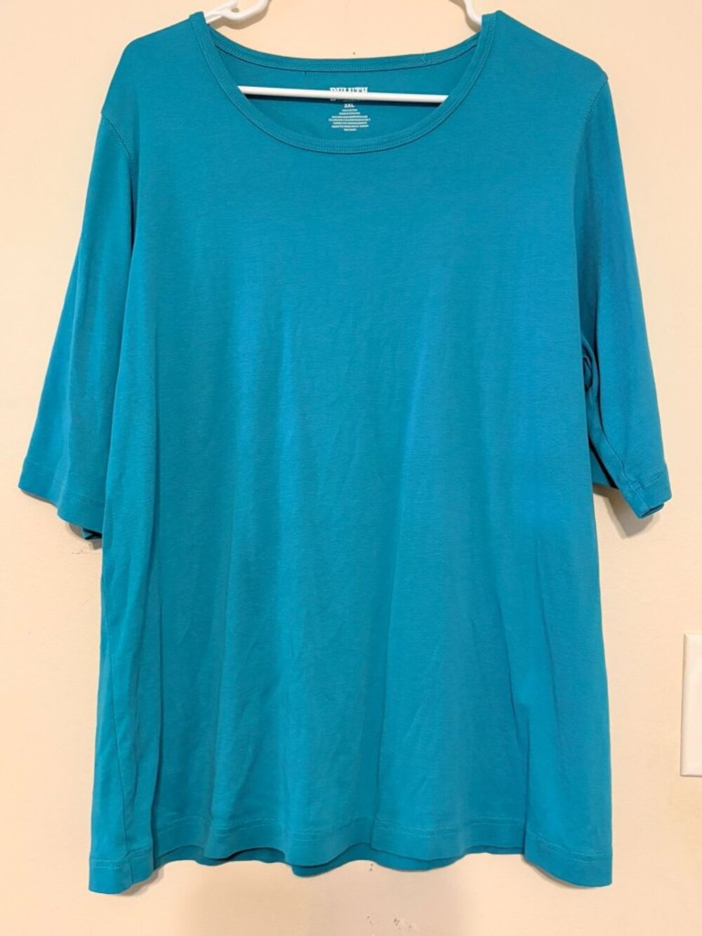 Women's Duluth Trading Co. Teal Longtail Tee Scoop Neck Size 2XL